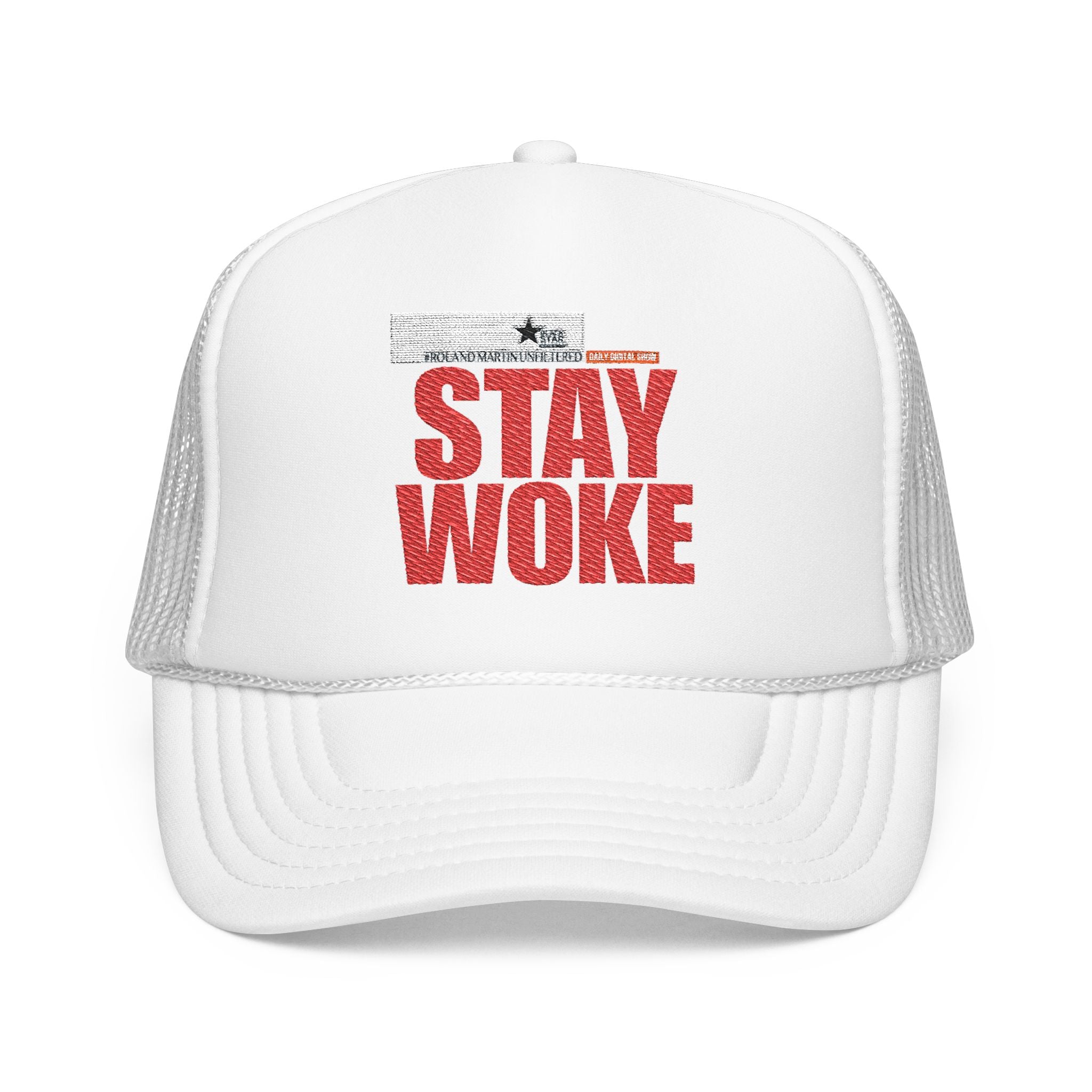 Stay Woke - Embroidered Trucker Hat