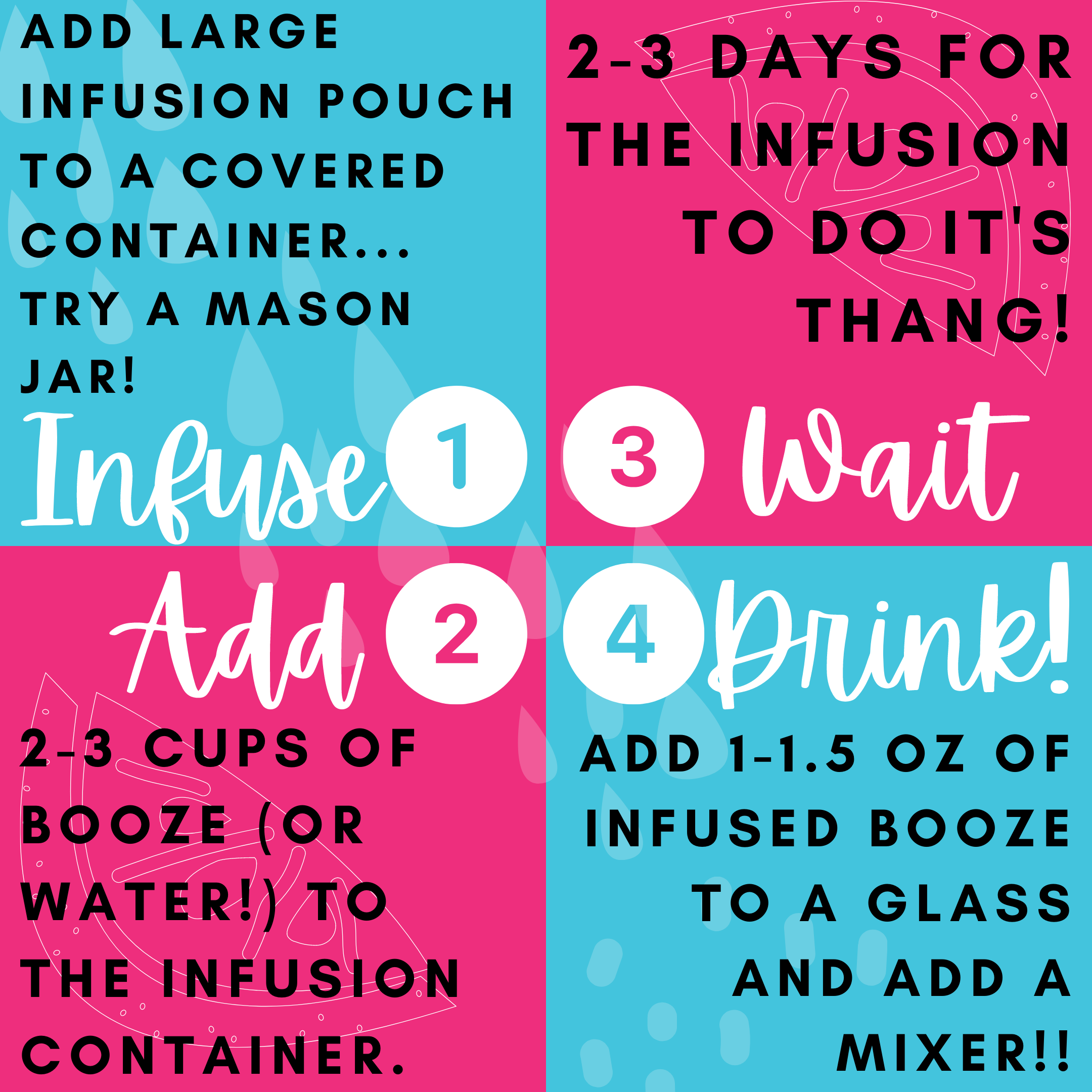 Miami Vice Alcohol Infusion Cocktail Kit