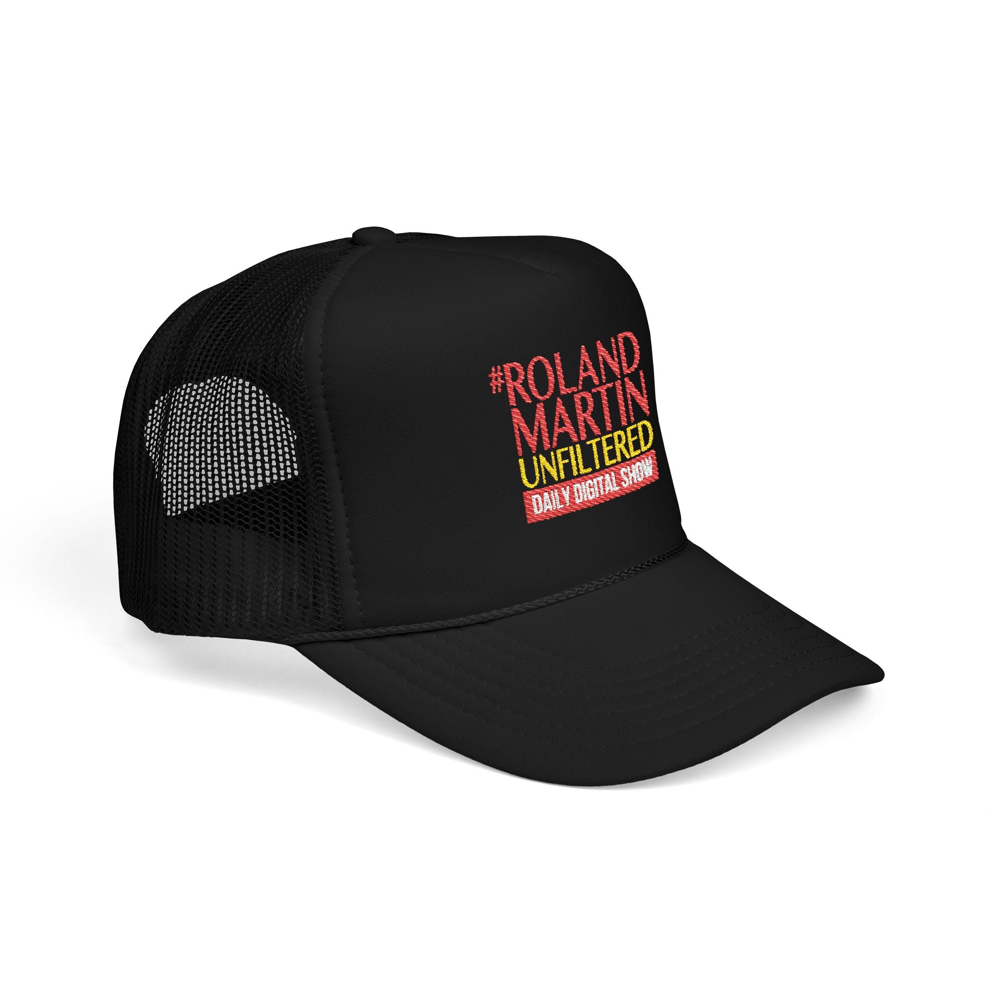 #UNFILTERED - Black Embroidered Trucker Hat