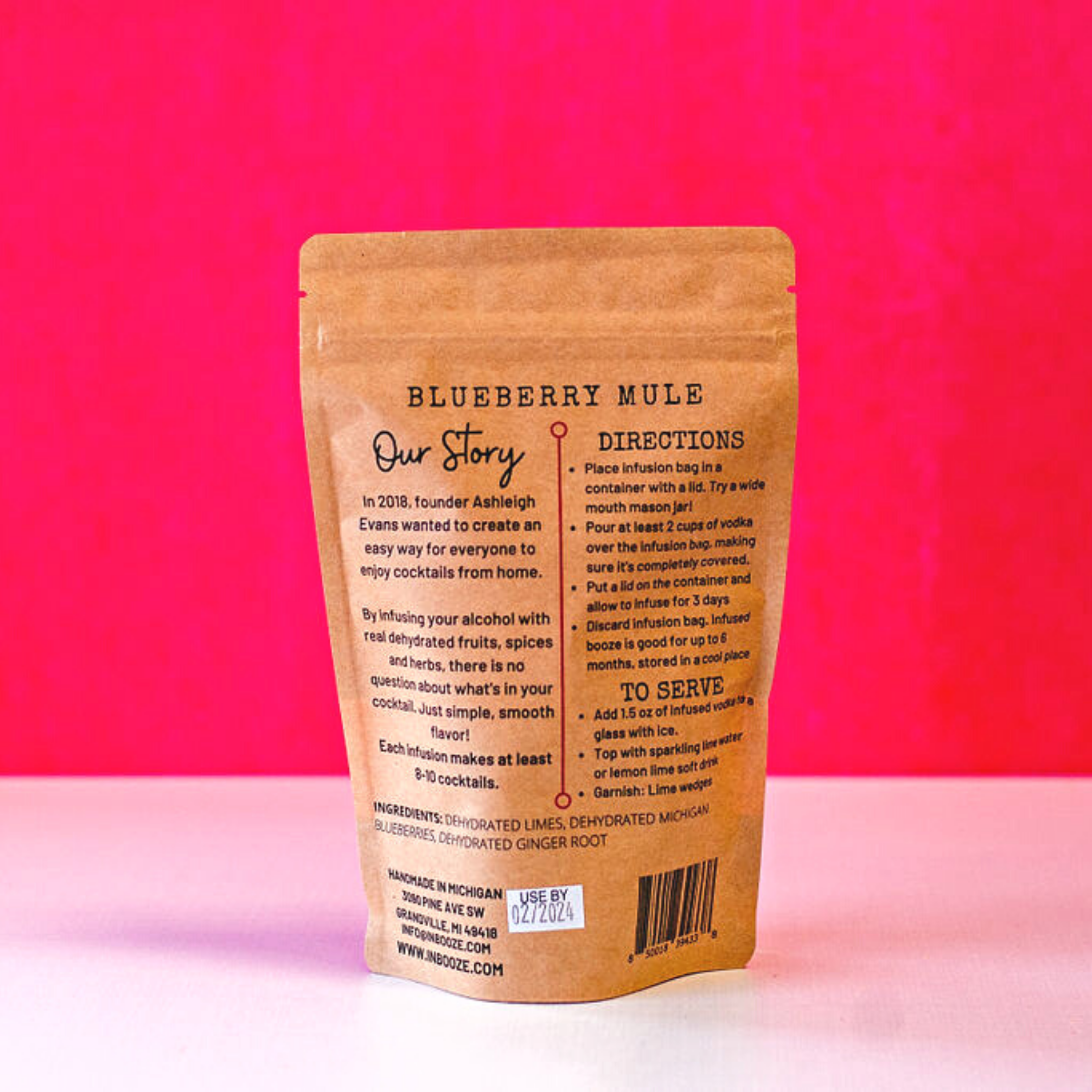 Blueberry Mule Alcohol Infusion Cocktail Kit