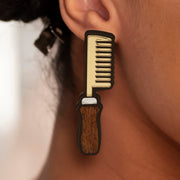 "Hot Comb" Stud Earrings