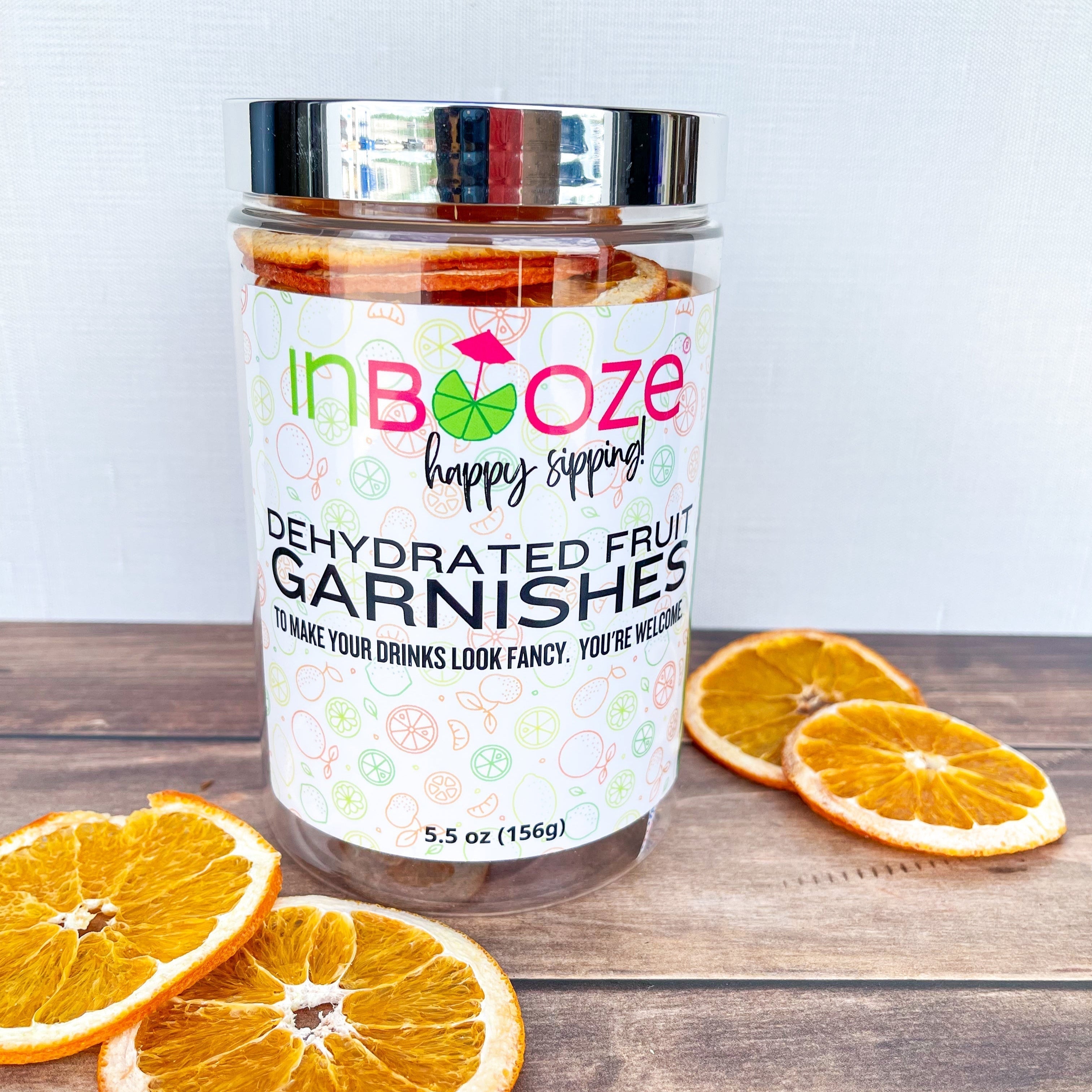 Dehydrated fruit for cocktails, mocktails and crafting. Made by InBooze Cocktail Kits in Michigan.