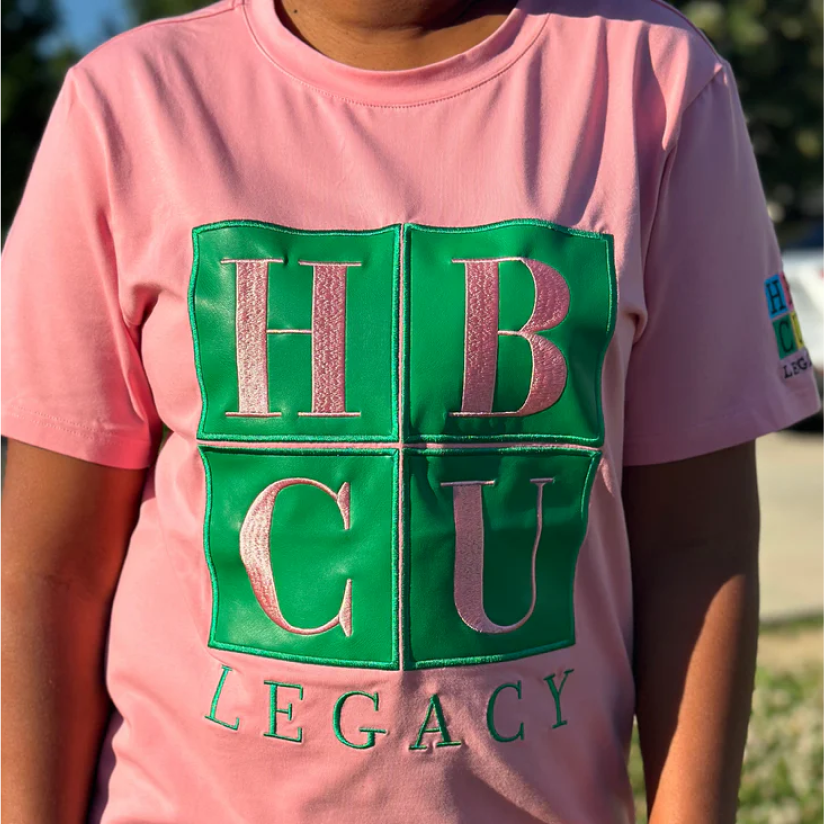 HBCU Green on Pink Legacy Adult T-Shirt