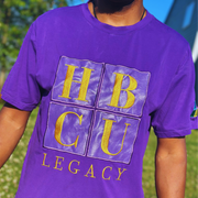 HBCU Purple on Gold Legacy Adult T-Shirt