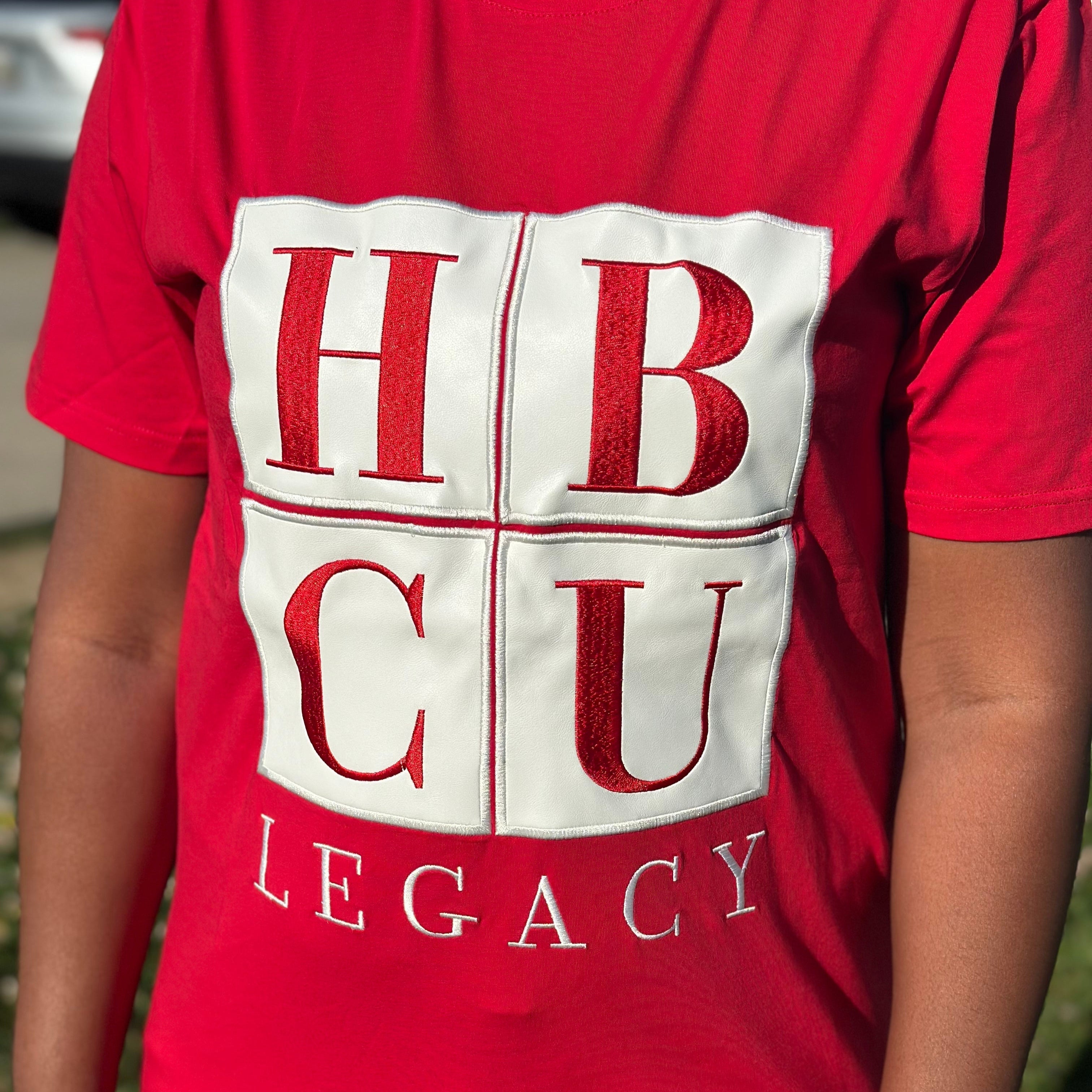 HBCU White on Red Legacy Adult T-Shirt