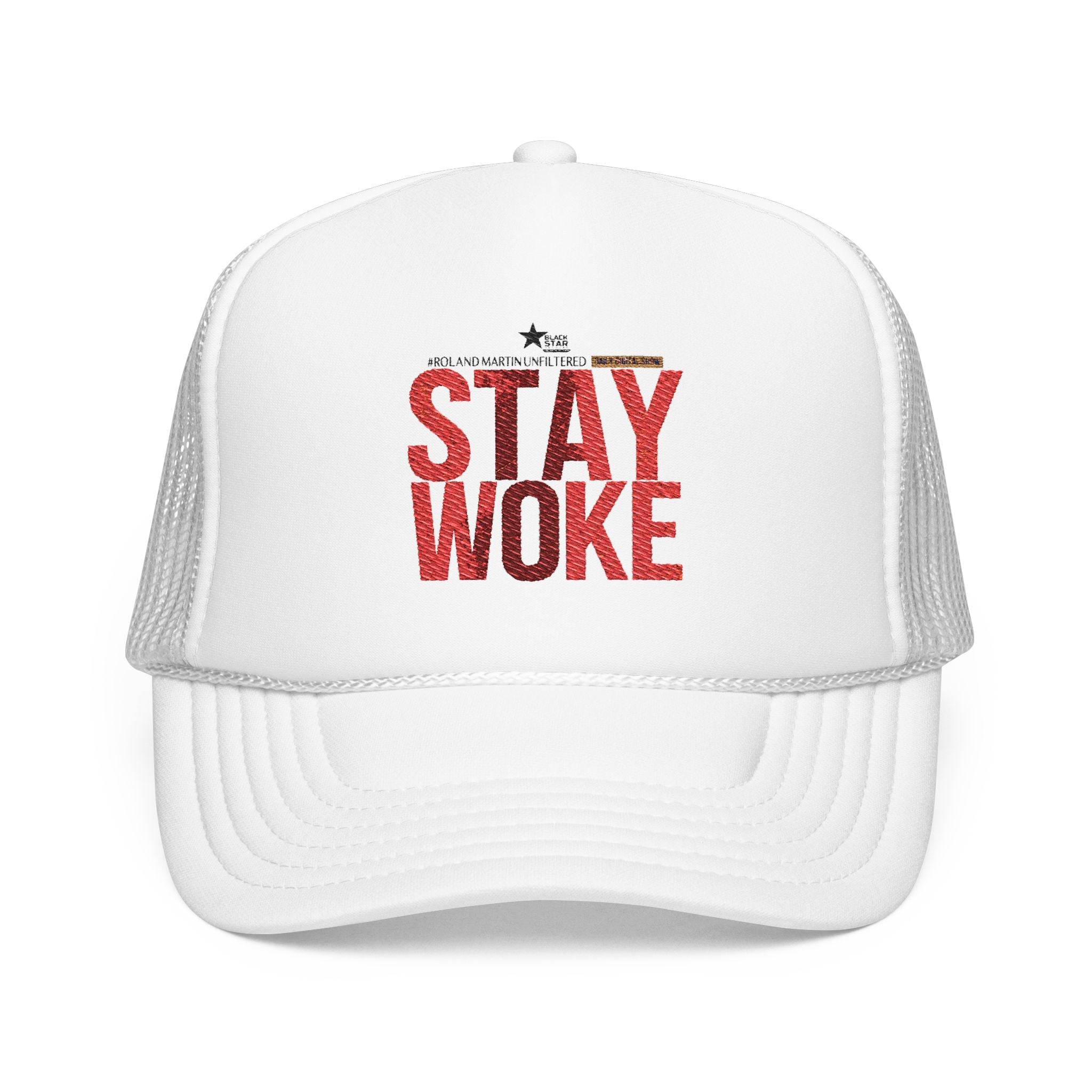 Stay Woke - Embroidered Trucker Hat