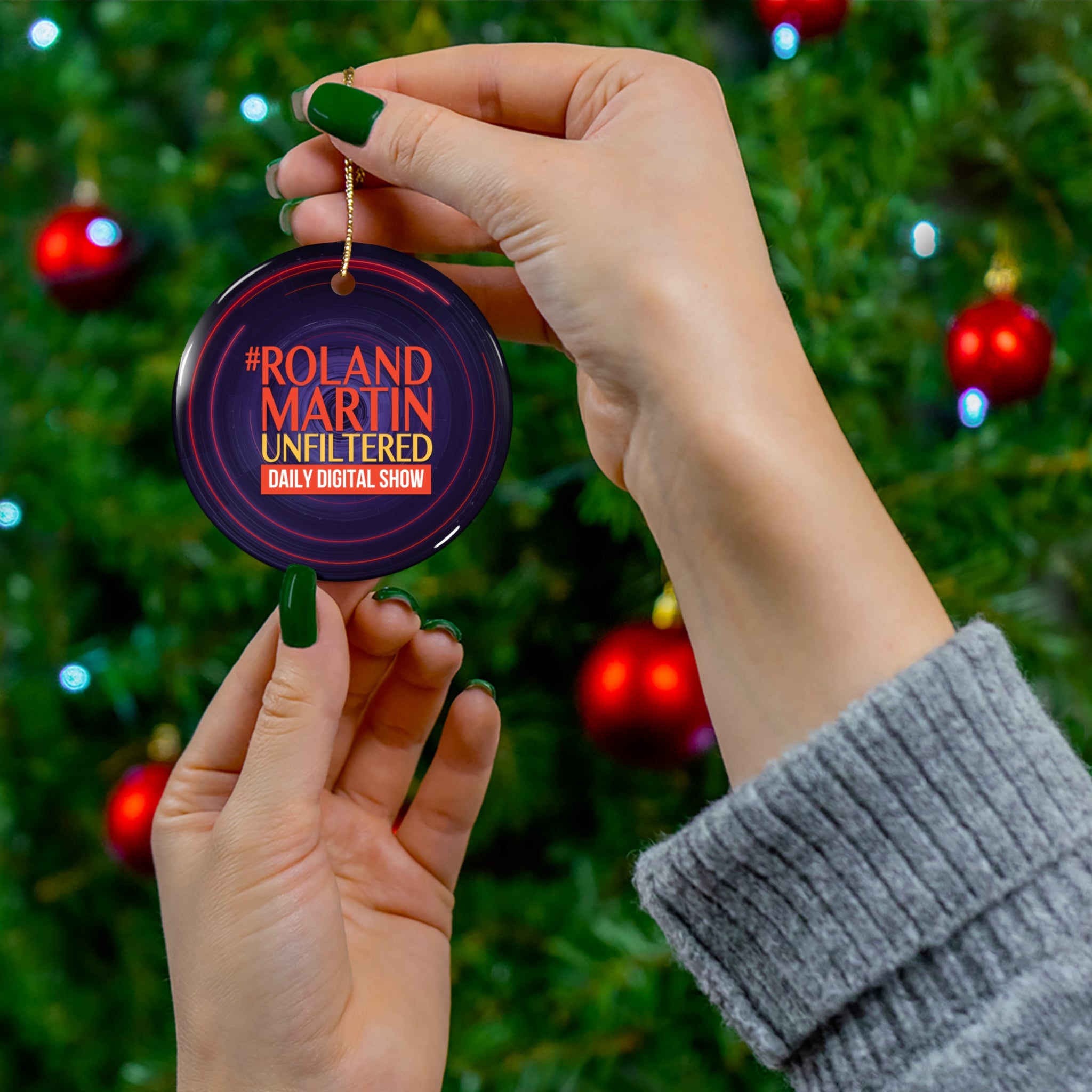 #UNFILTERED Logo - Ceramic Ornament