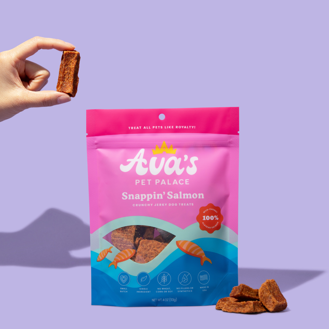 Crunchy Jerky Dog Treats - Snappin' Salmon