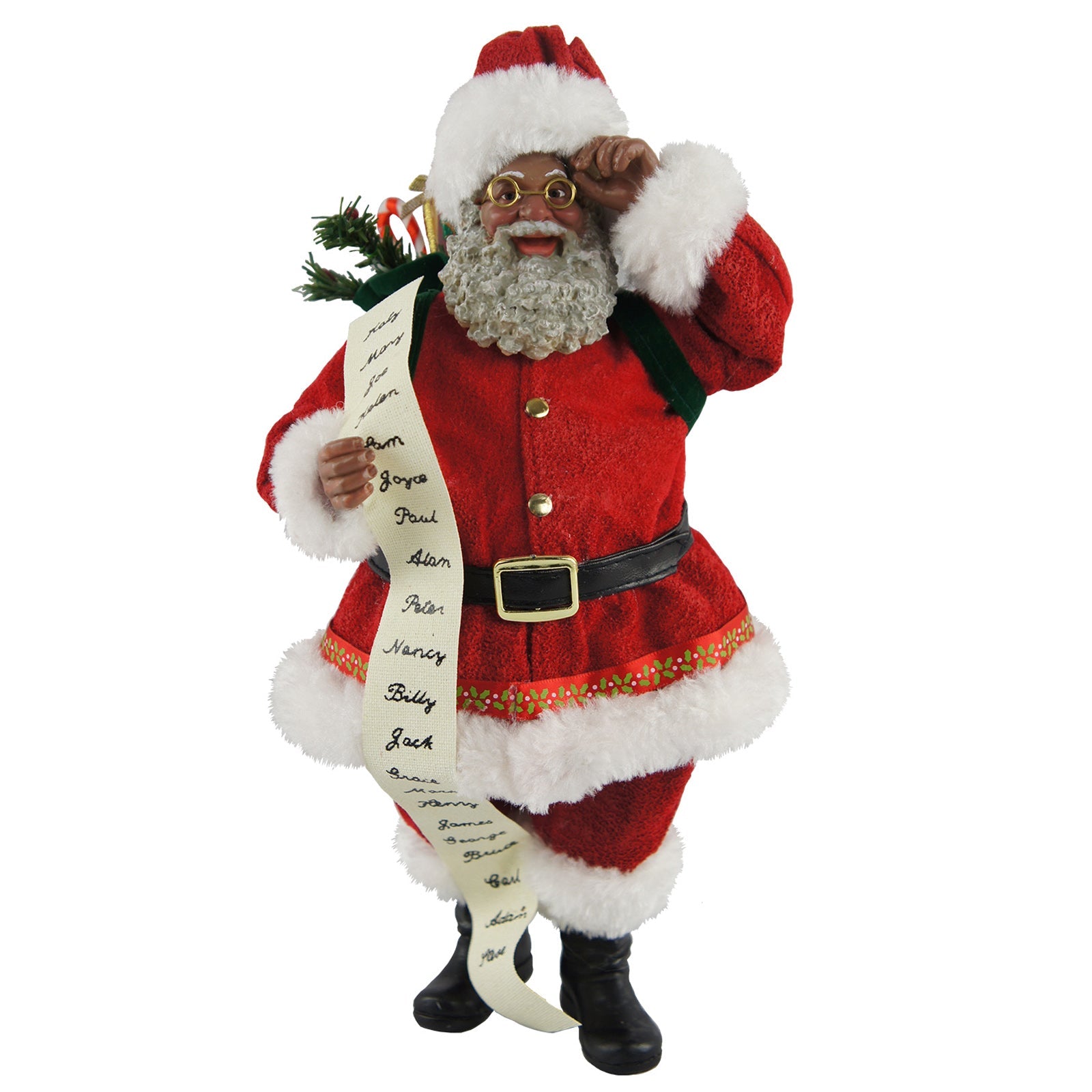 10" Traditional Santa with List