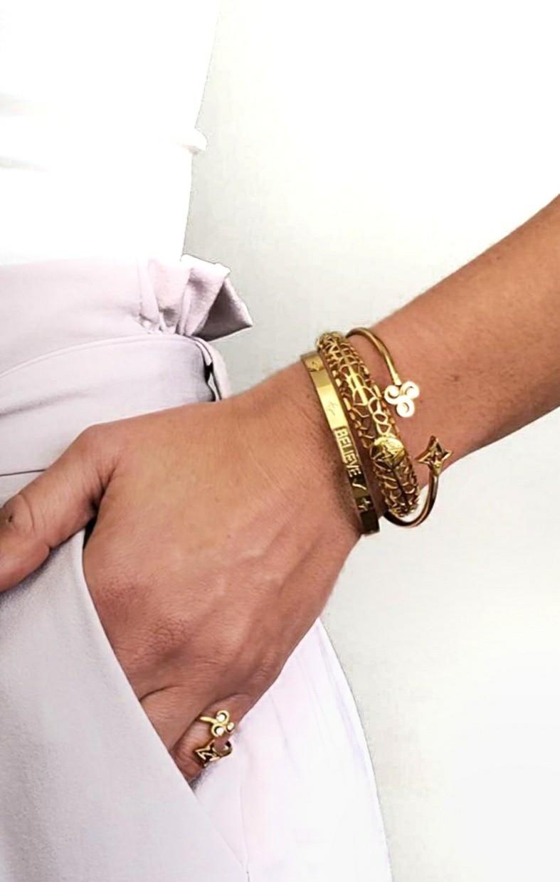 VALENCIA KEY Believe Bracelet - Gold