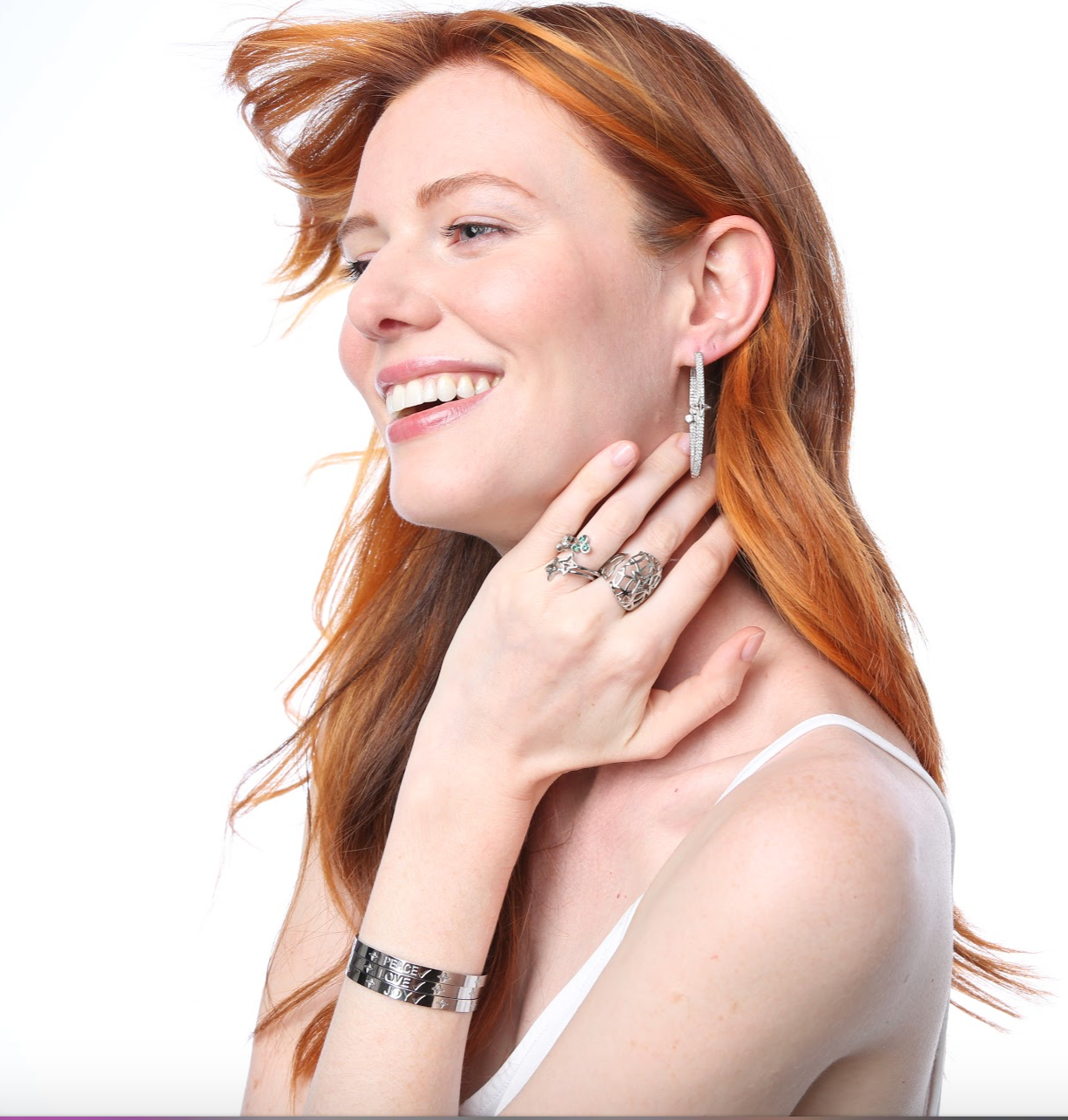 Limitless 2” Silver Hoops