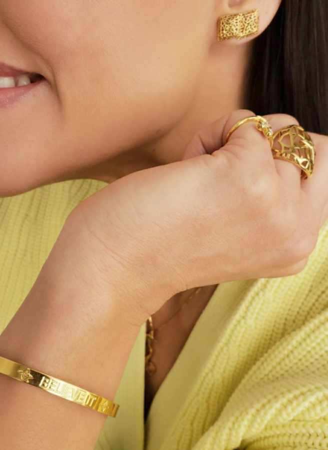 VALENCIA KEY BELIEVE IT Bracelet - Silver