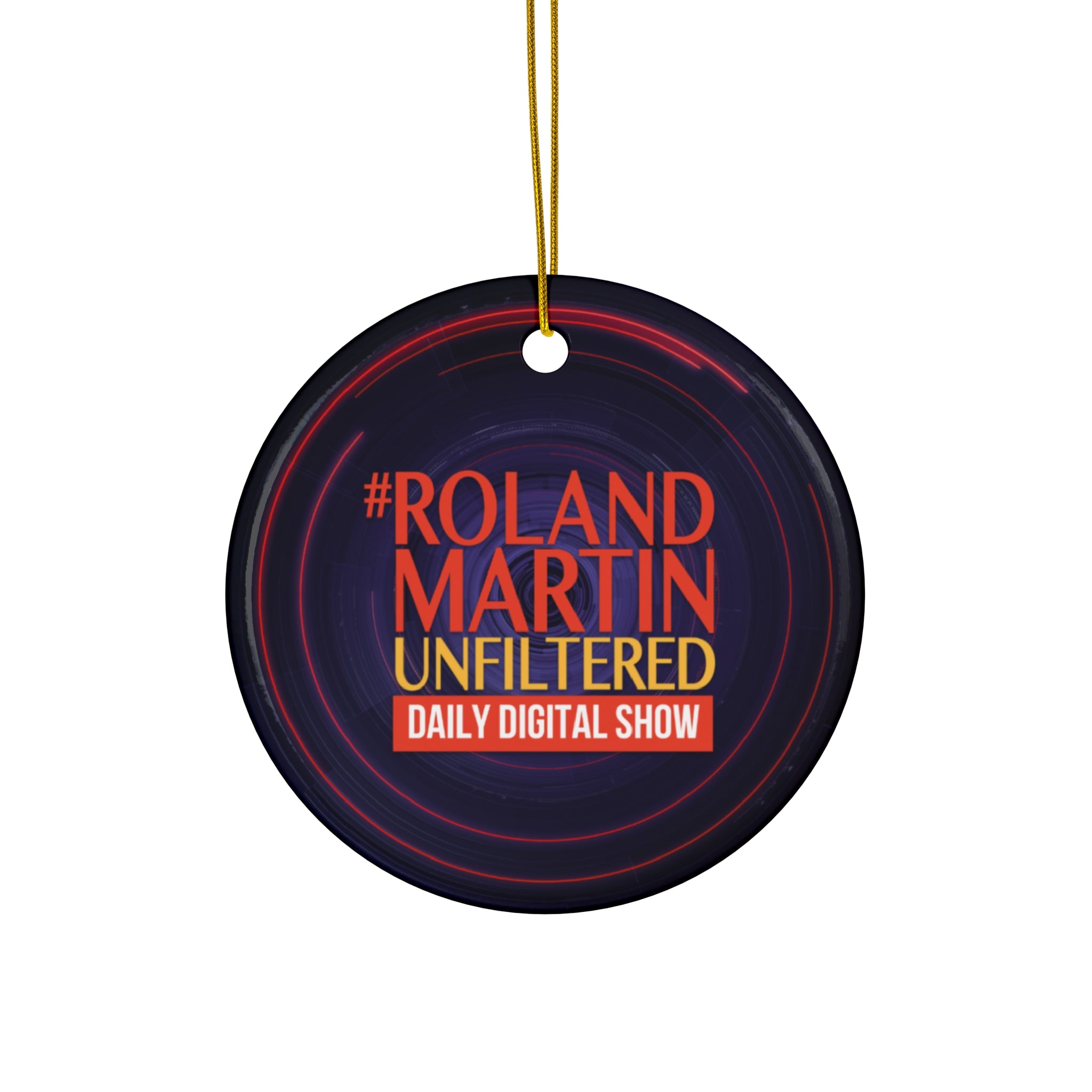 #UNFILTERED Logo - Ceramic Ornament
