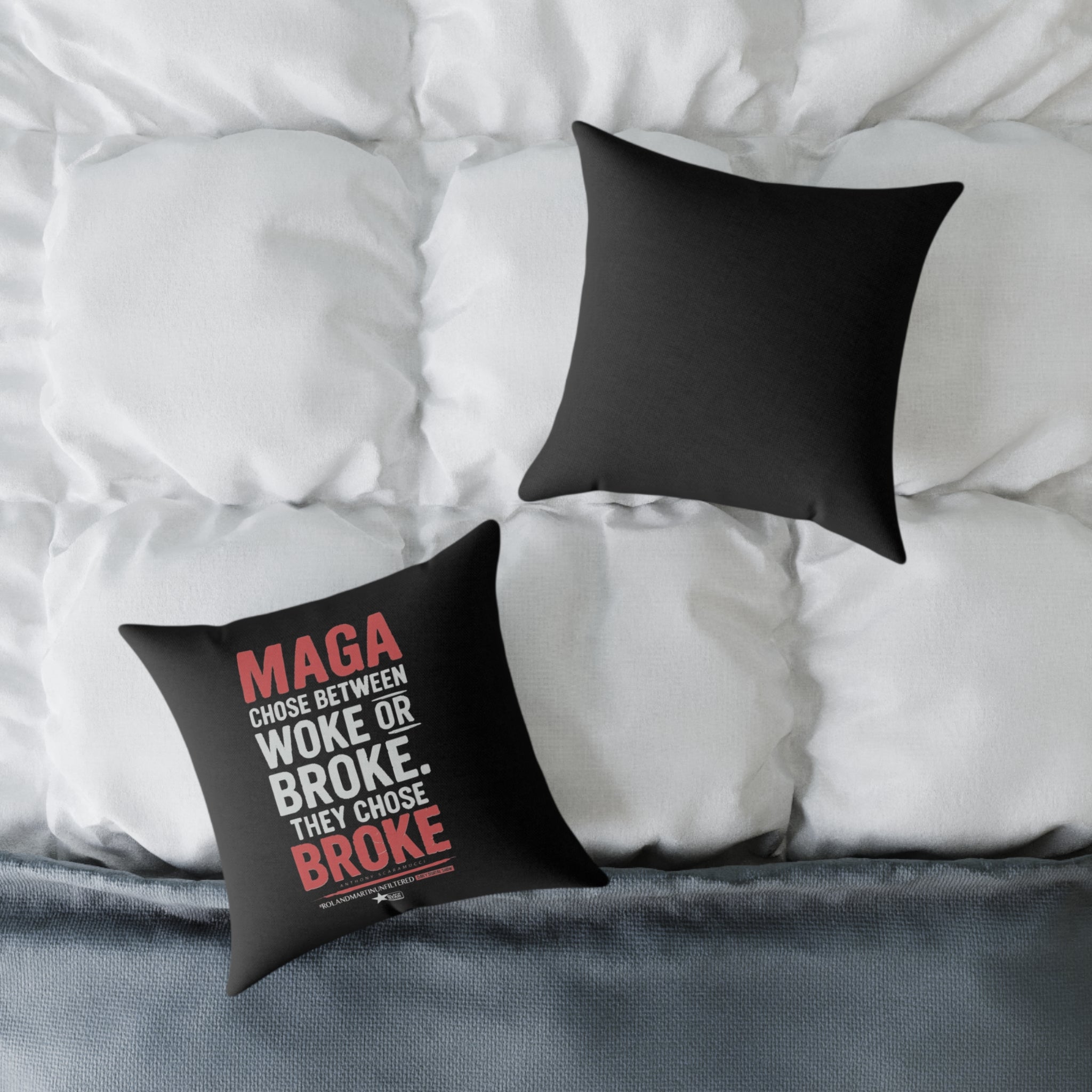 MAGA Chose BROKE - Statement Square Pillow