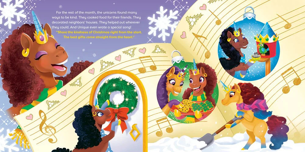 Most Magical Time of the Year! (Afro Unicorn) by April Showers - Signed