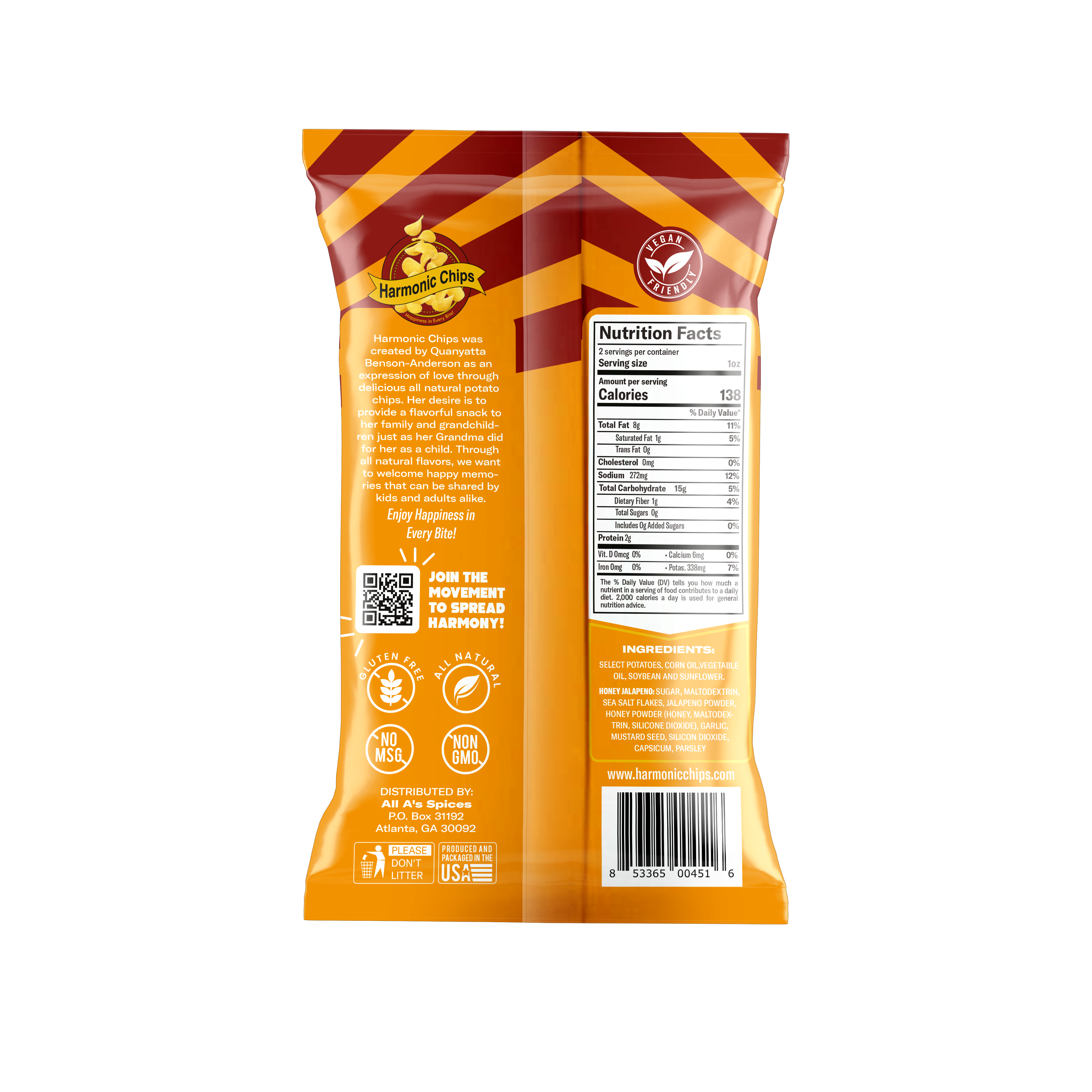 Harmonic Chips Honey Jalapeno
