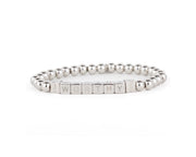 WORTHY Stainless Steel Beaded Bracelet - Silver, Small