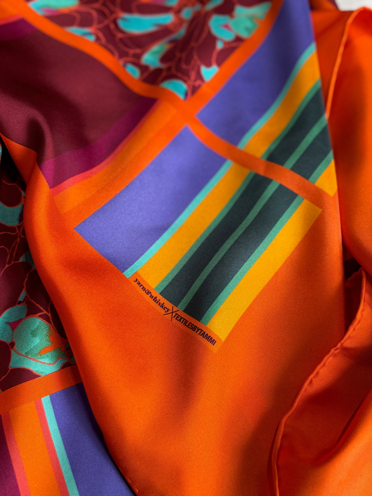 Bloomscape Silk Twill Scarf