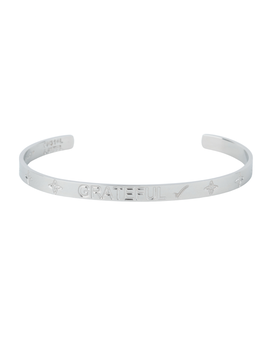 VALENCIA KEY GRATEFUL Adjustable Cuff Bracelet