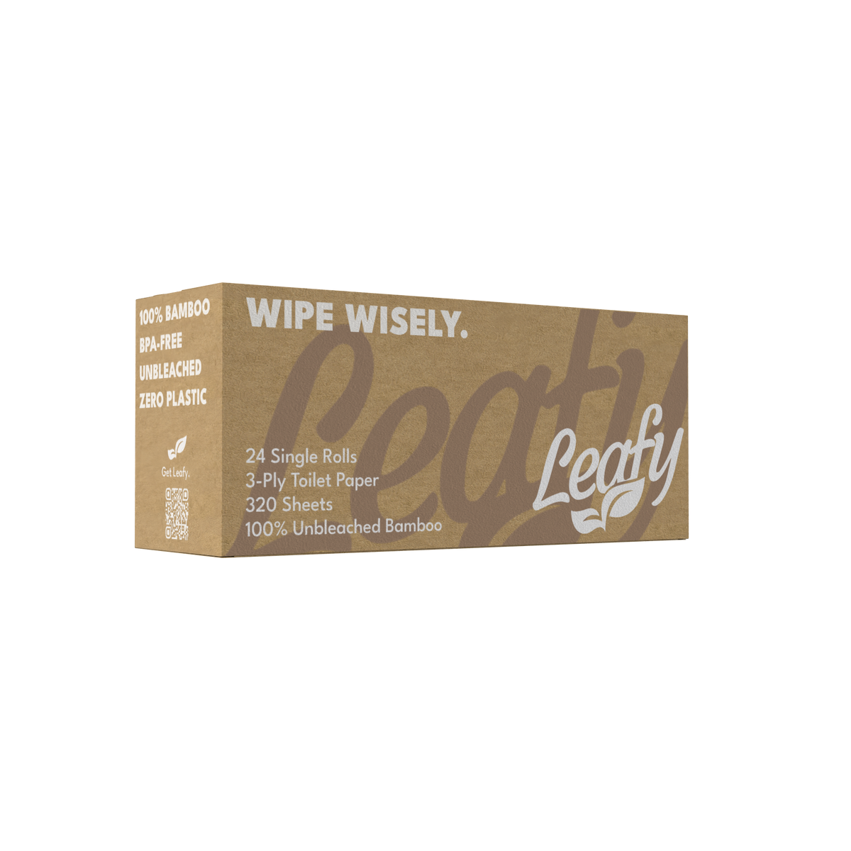 Leafy EarthCloud Premium Bamboo - 24 rolls 3 ply