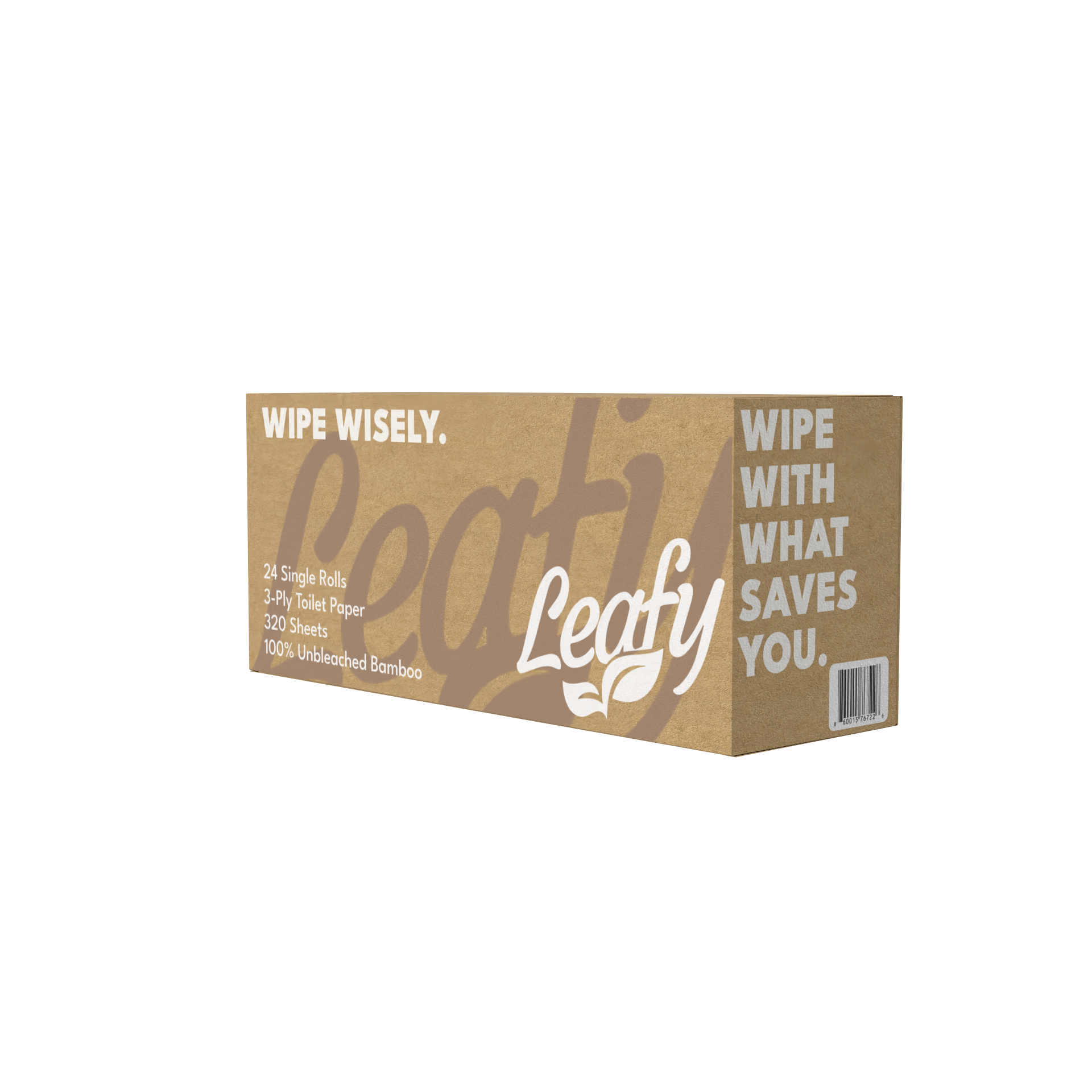 Leafy EarthCloud Premium Bamboo - 24 rolls 3 ply