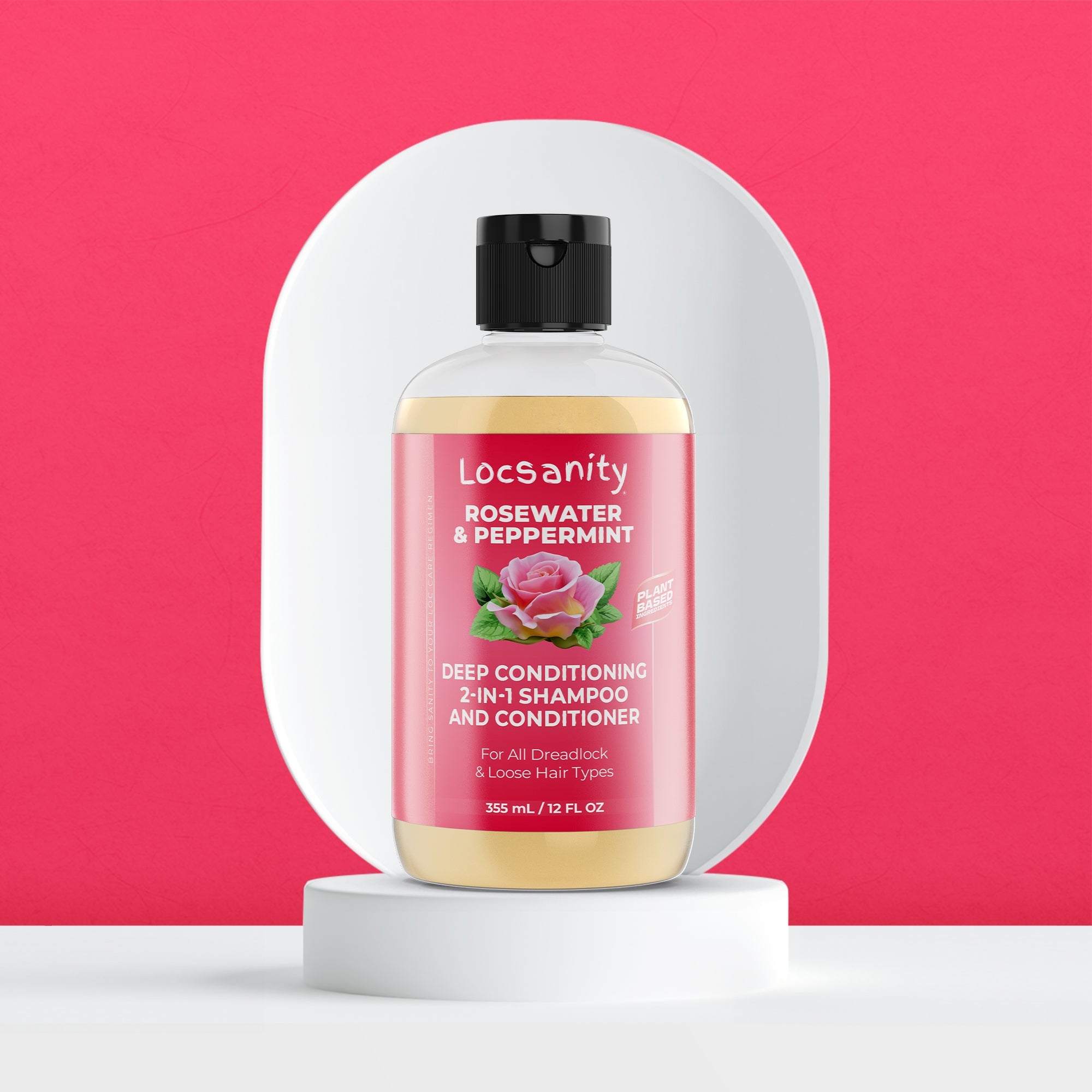 Rosewater and Peppermint Moisturizing, Conditioning, and Nourishing Shampoo