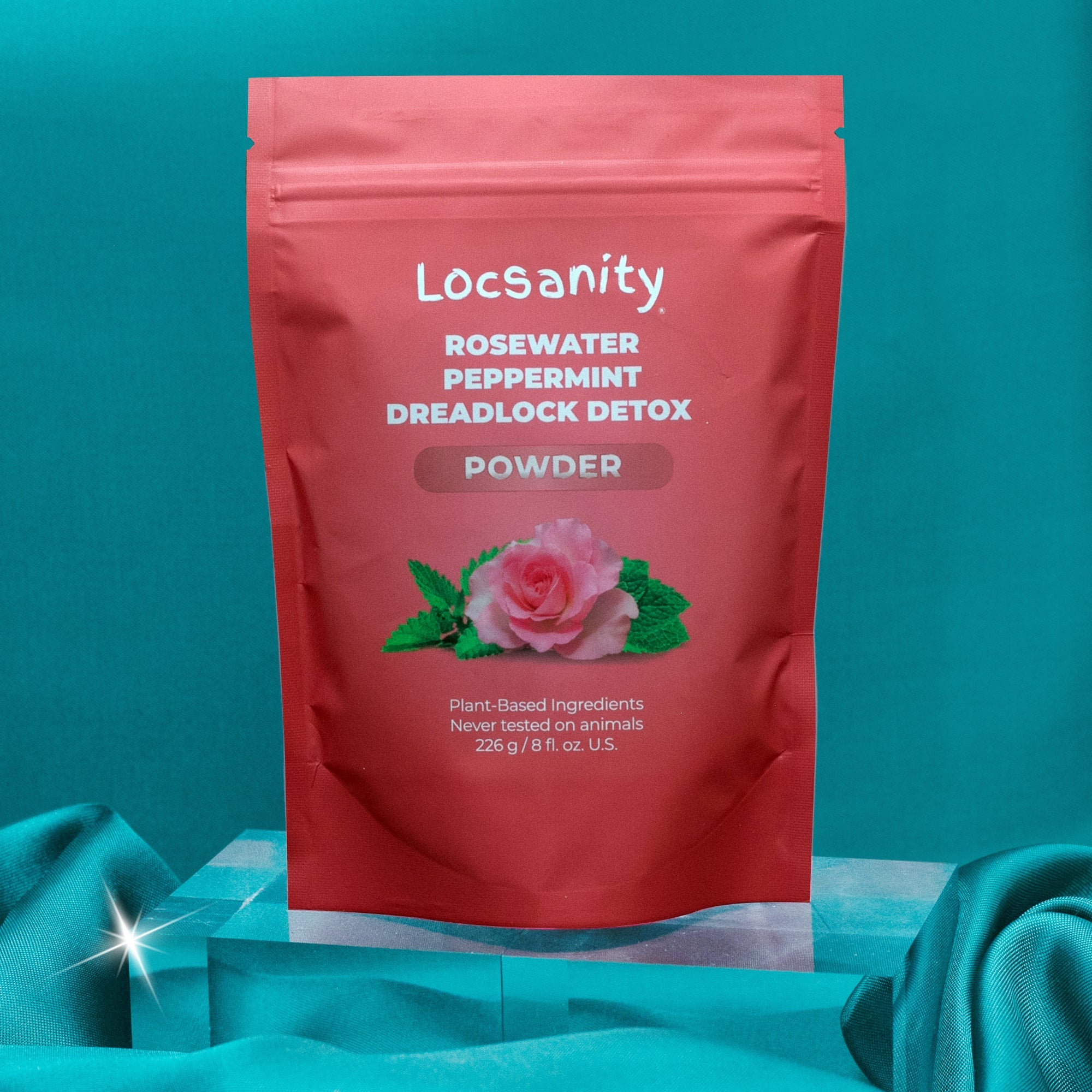 Rosewater Peppermint Deep Clean Detox and Rejuvenate Dreadlock Powder