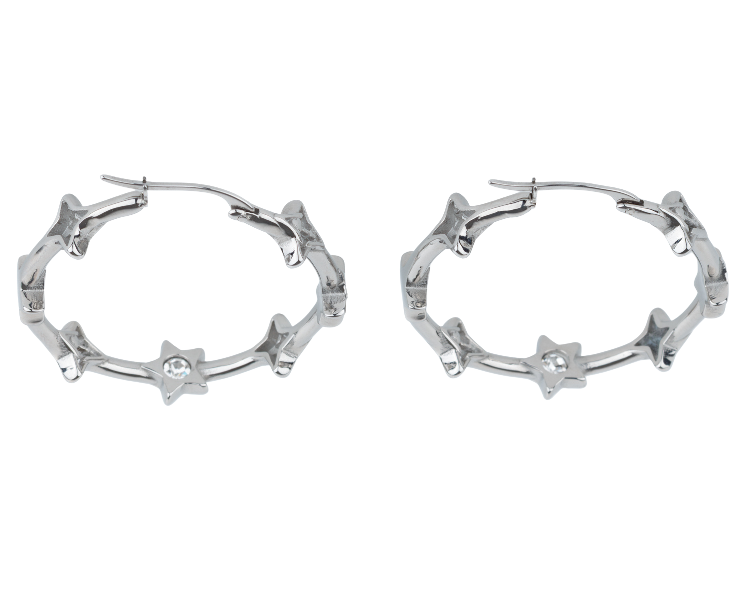 VALENCIA KEY Inner Star Hoop Earrings