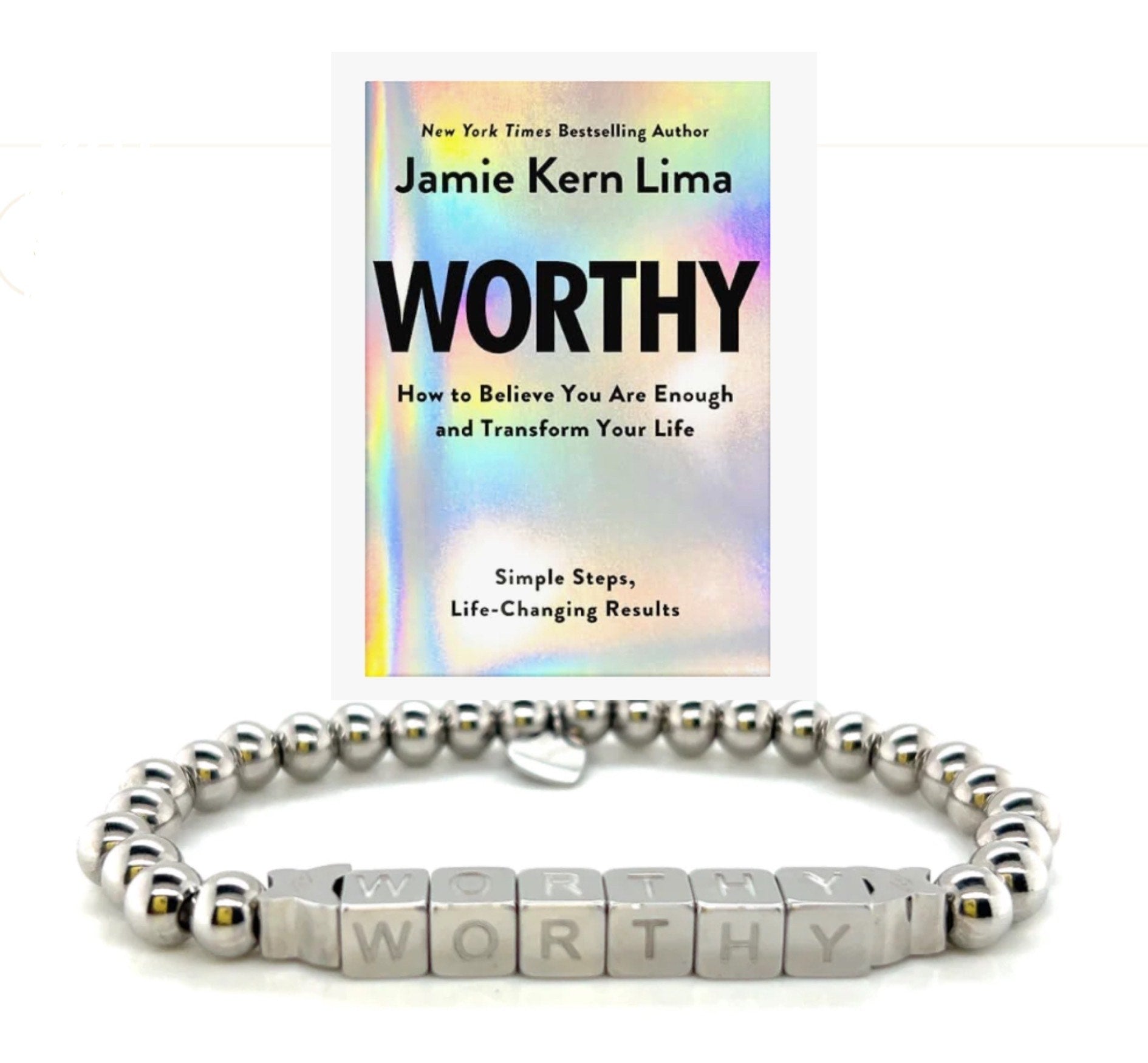 WORTHY Stainless Steel Beaded Bracelet - Silver, Small