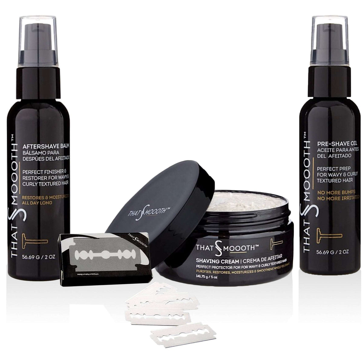 Shave Razor Pack Premium Natural Shaving Products Set w/ 15 Pack Double Edge Razor Blad ...